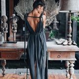 Navy Blue Nomad Spirit Dress (Adjustable size, multiway dress) - AYA Sacred Wear