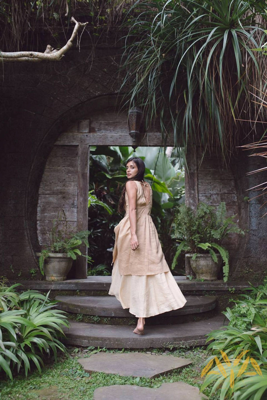 Organic Linen Wedding Dress - AYA Sacred Wear