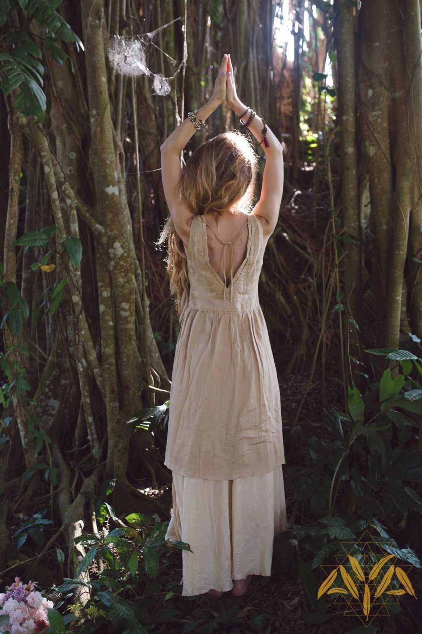 Organic Linen Wedding Dress - AYA Sacred Wear