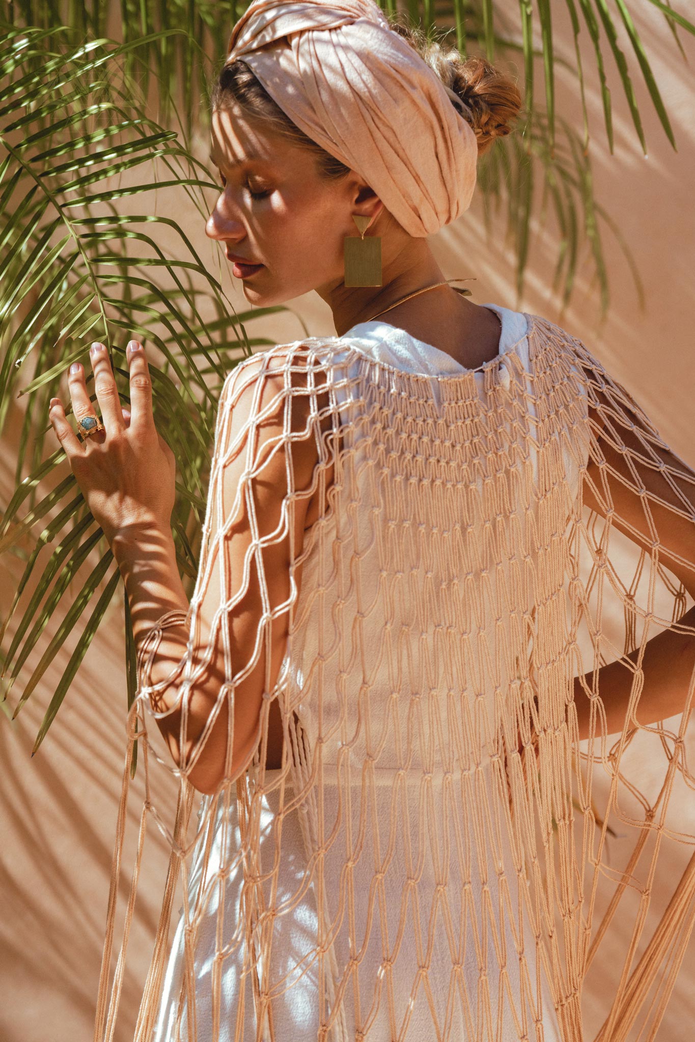 Step Up Your Summer Wardrobe with Aya Sacred Wear’s Powder Pink Summer Net Cover Up 