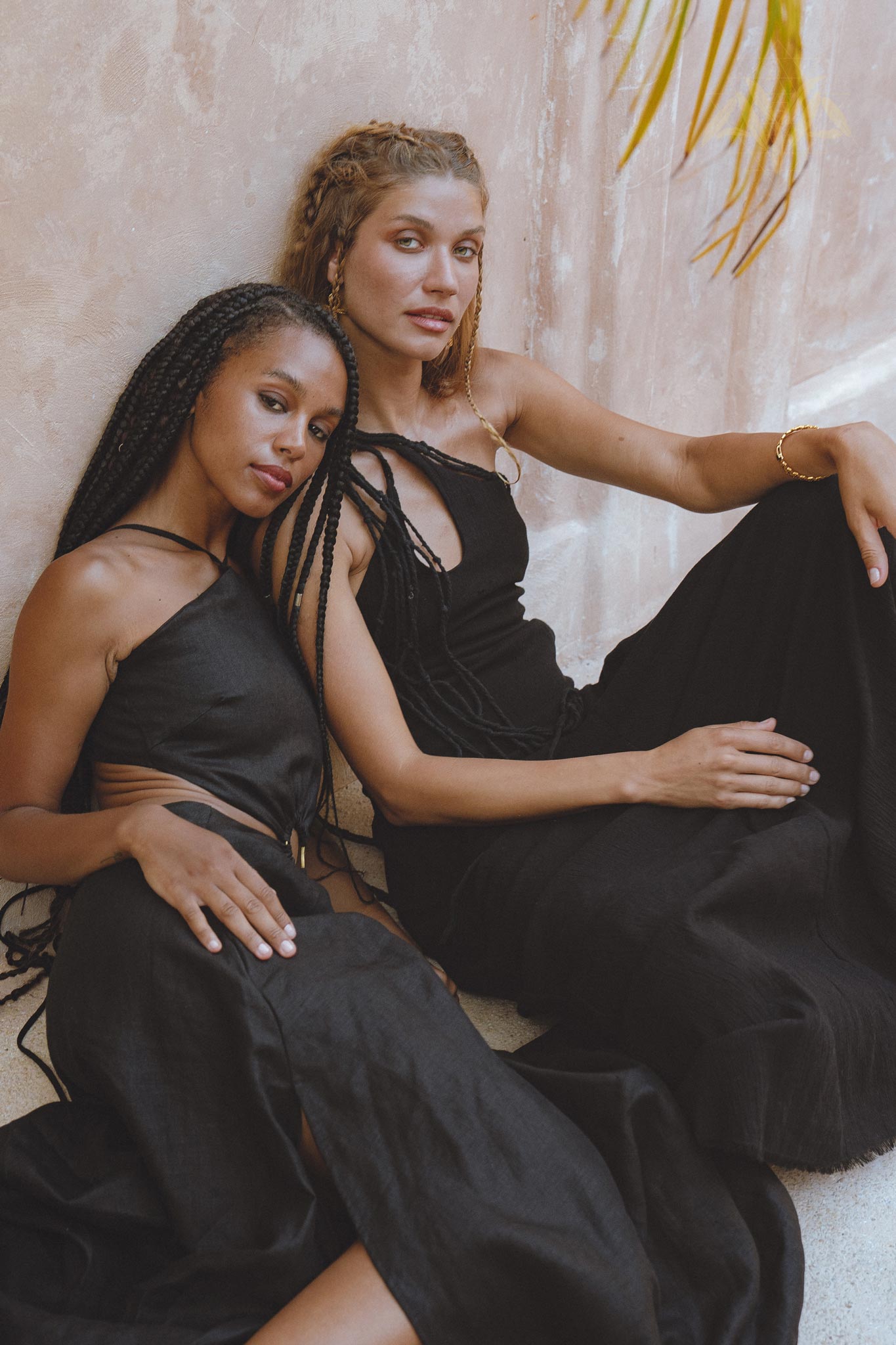 Turn heads with a black goddess dress and ring from Aya Sacred Wear 