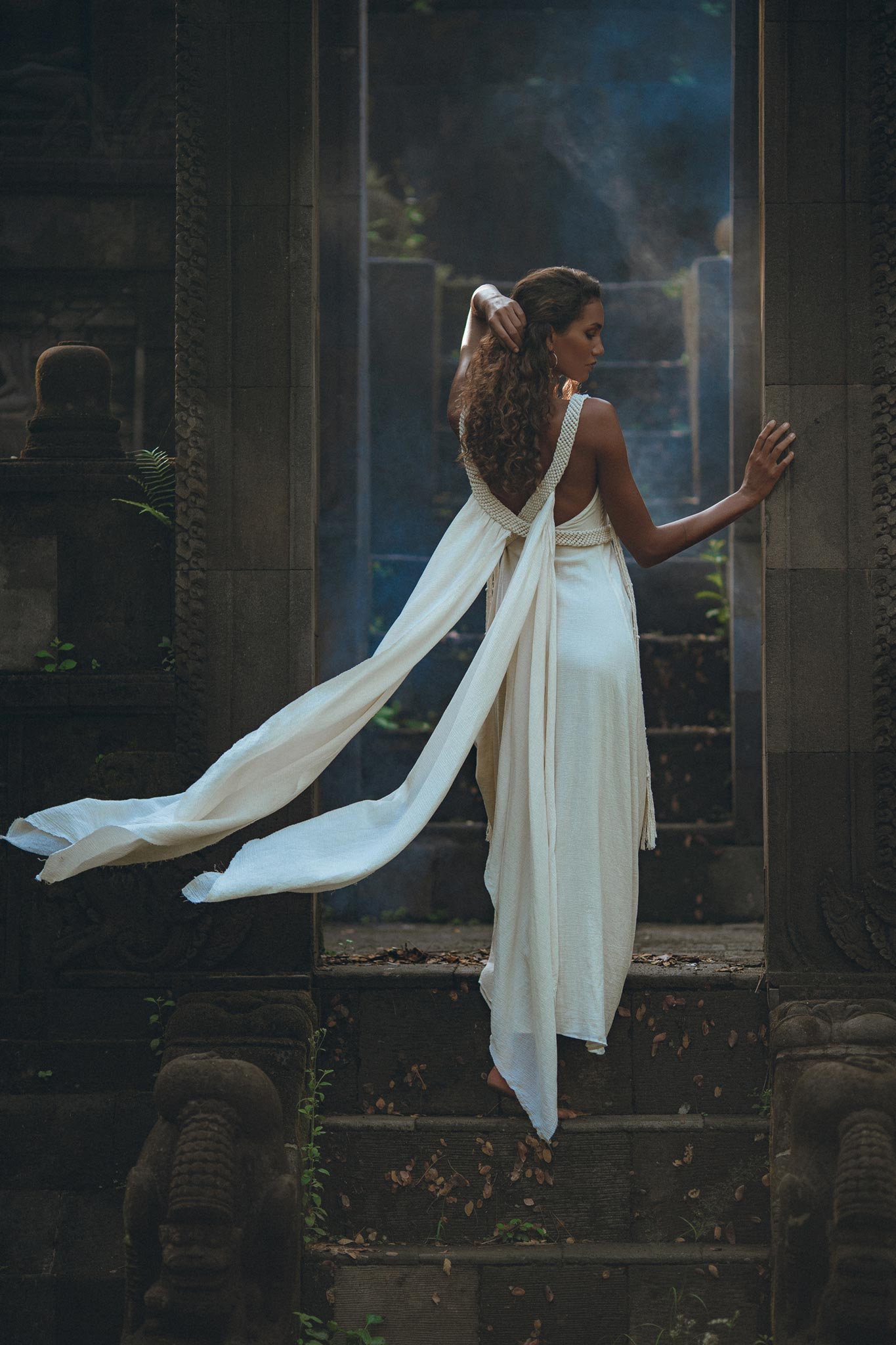 Boho Wedding Dress, Beach Wedding Dress, Off-White Multiway Dress - AYA Sacred Wear
