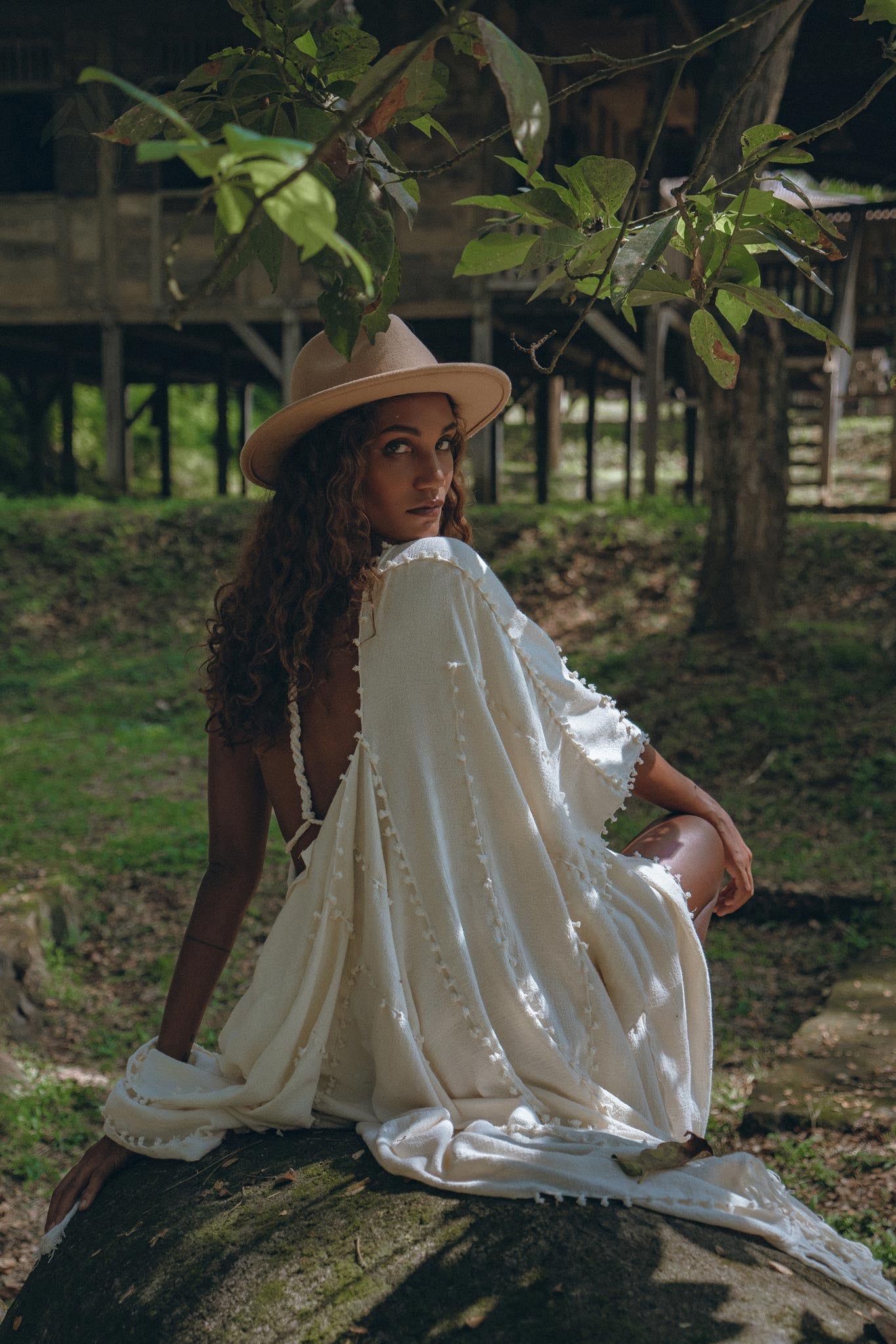 Bridal Poncho Robe • Boho Cape for Women • Bohemian Kimono Overcoat - AYA Sacred Wear