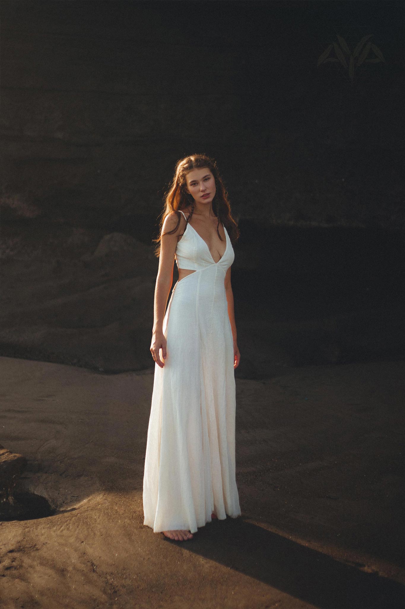 Find the Perfect Formal Dress for Your Special Occasion: Off-White Light Cotton and Silk by Aya Sacred Wear