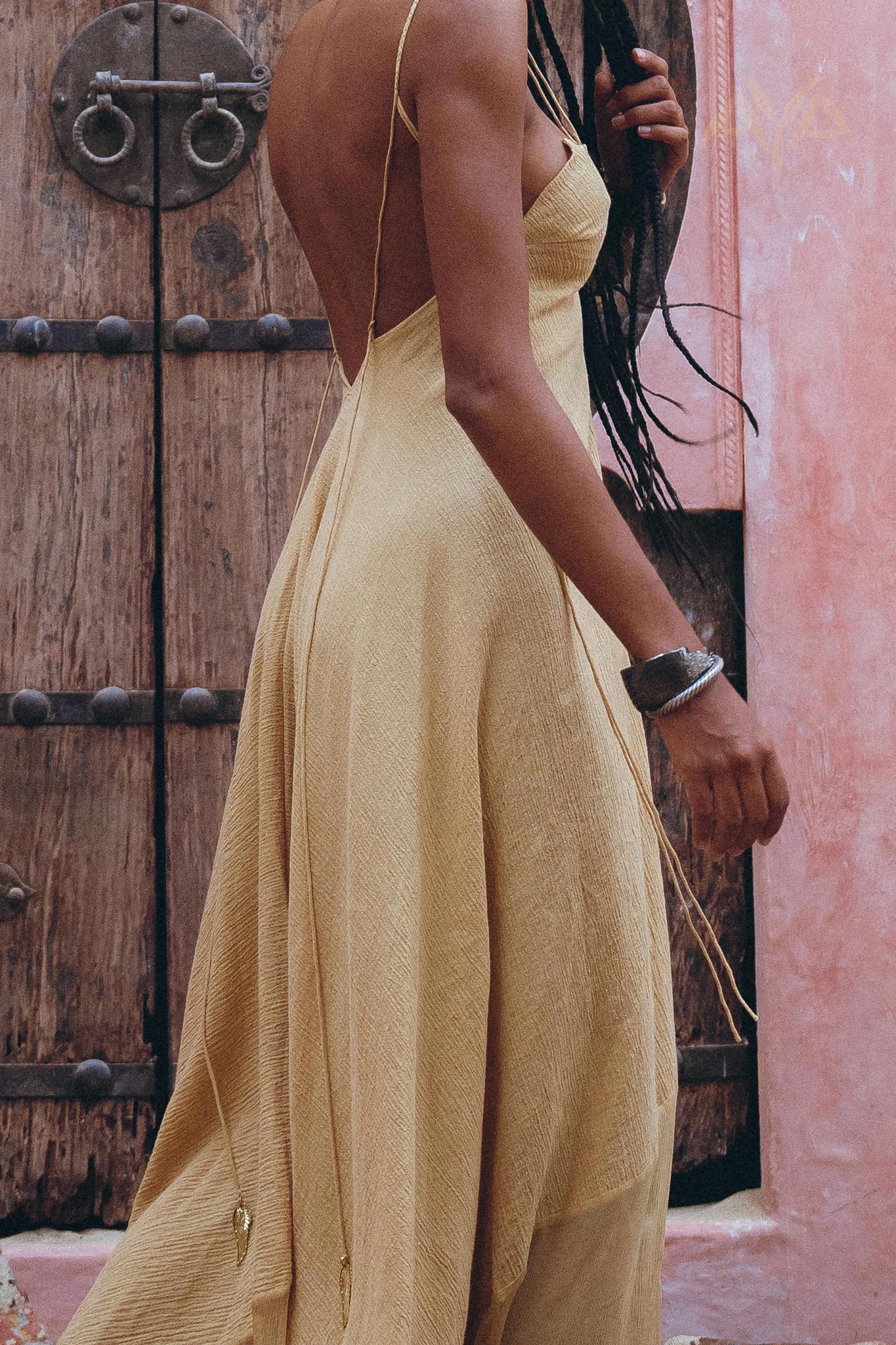 Get the look with Aya Sacred Wear's powder yellow dress.