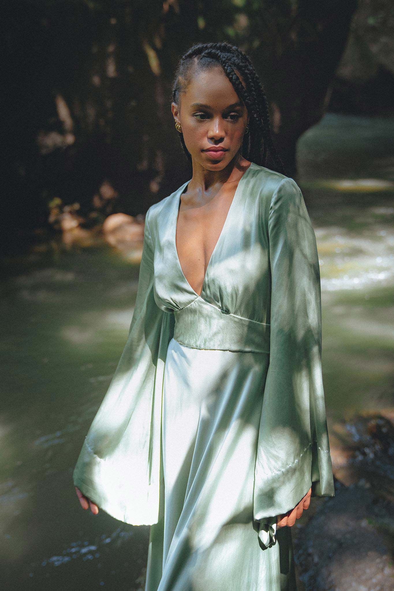 Find the perfect sky blue goddess dress for your special occasion at Aya Sacred Wear. 