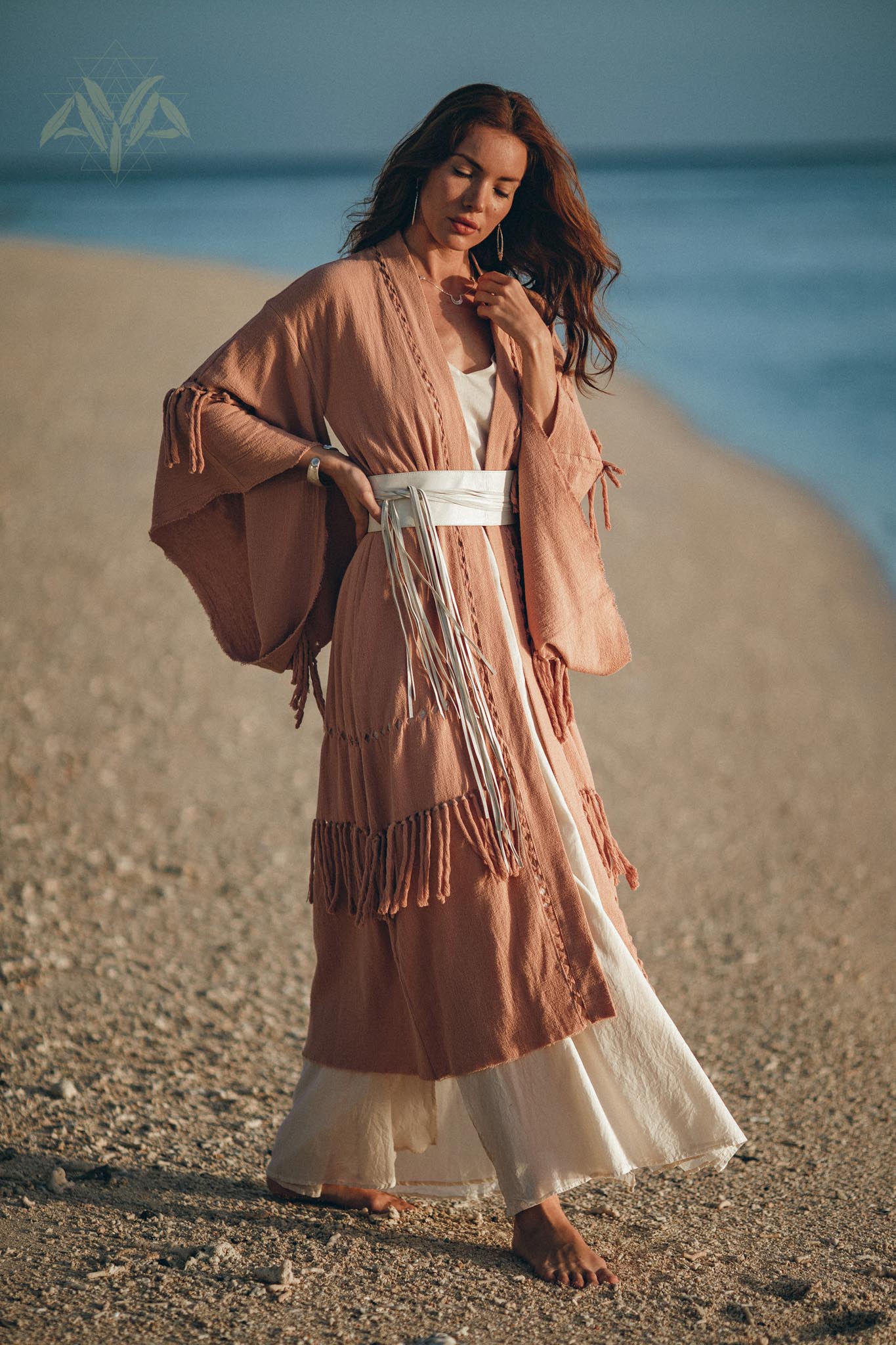 Boho Kimono Cover Up, Wide Sleeve Cardigan Mantle, Cape for Women - AYA Sacred Wear